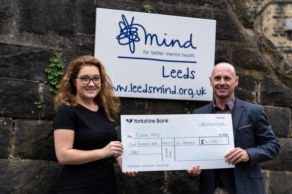 The Skills Network raises £4000 for Leeds Mind Charity Business Up North
