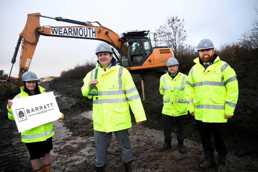 Laying the foundations work has begun on the new housing development