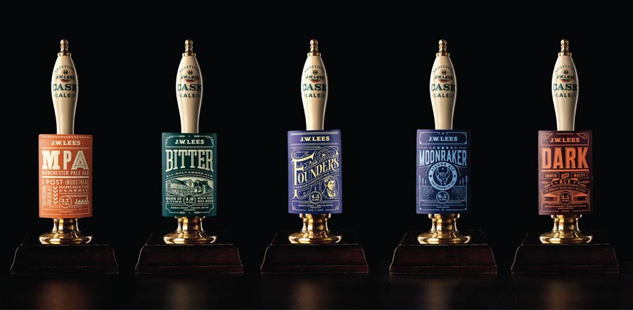 The new beer range Squad designed for North West brewer JW Lees