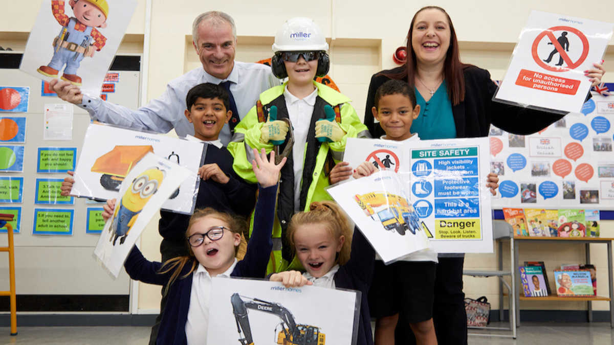 Miller Homes Educates Children in Drighlington With Health And Safety