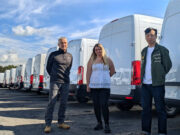 Joining the CoolKit team are, from left to right, Gordon Gray, Hannah Murphy and Jack Ye