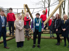 Warrington MP opens new play area at primary school