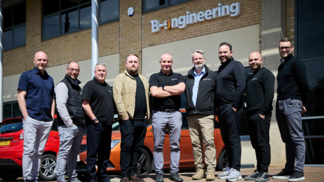 Rob-Ditchfield-centre-with-the-leadership-team-at-B-engineering-Group