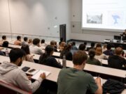 University lecture theatre - blurred out people