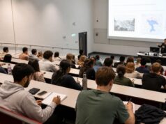 University lecture theatre - blurred out people
